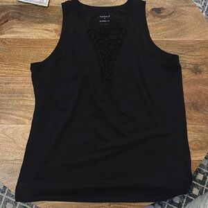Torrid Black Cut Out Sleeveless Tank Top